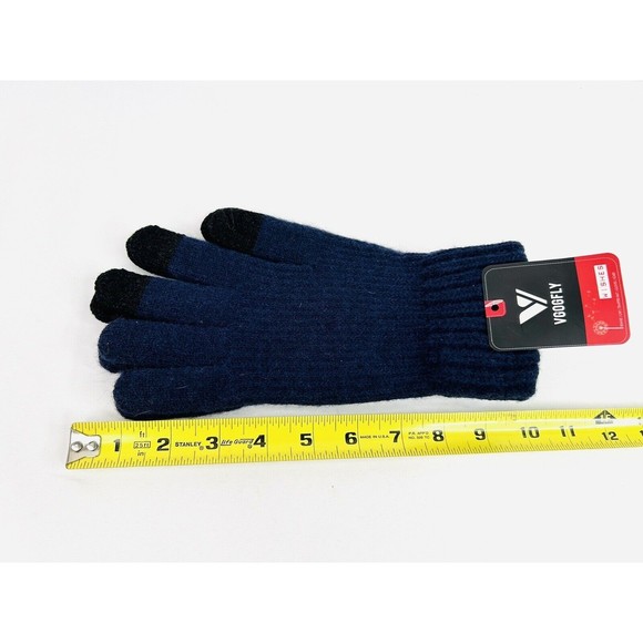 Vgogfly Winter Knit Blue Gloves Warm Full Fingers Women Touch Screen Anti Slip L - Picture 4 of 4